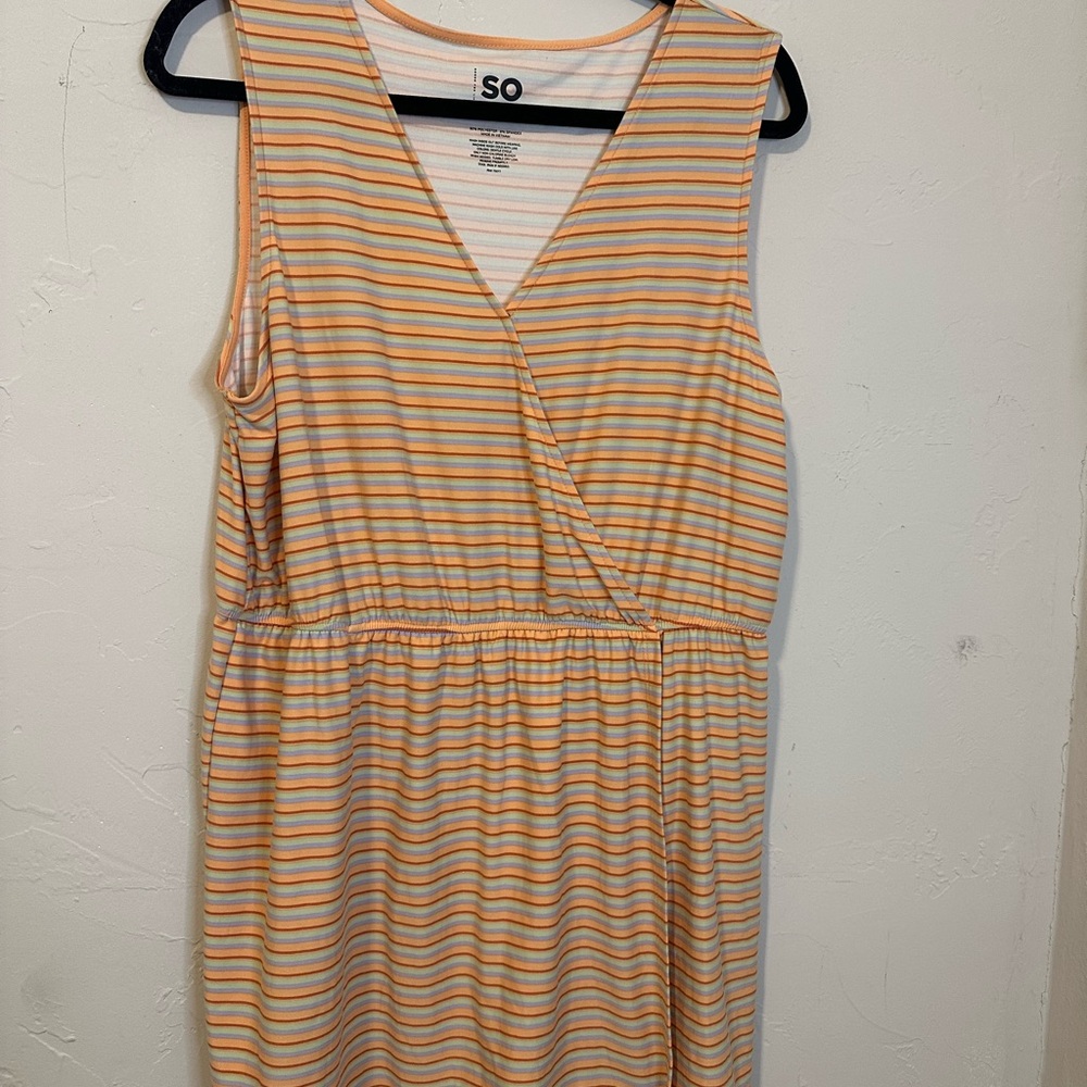 Orange Multi Color Romper
